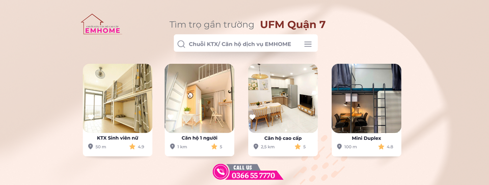 EMhome - Chuỗi KTX & Căn hộ dịch vụ